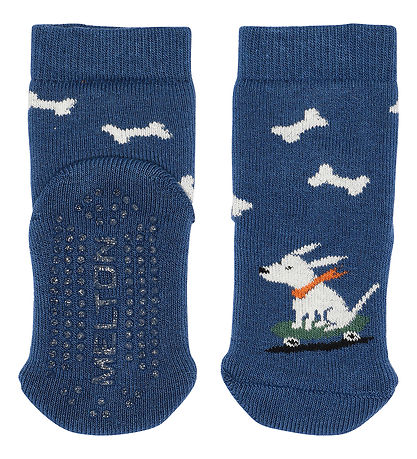 Melton Socks - Skating dog - Anti-Slip - True Navy