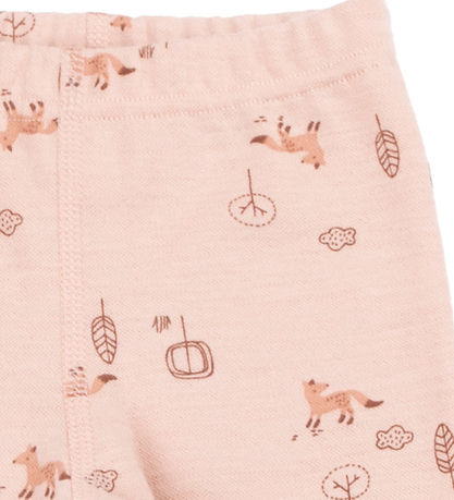 Joha Leggings - Ull/Bomull - Persika