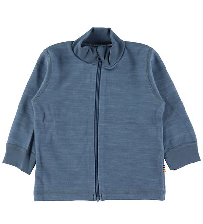 Joha Cardigan - Ull/Bambus - Blár