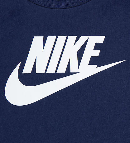 Nike Stuttermabolur - Midnight Dökkblátt