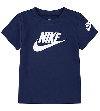 Nike Stuttermabolur - Midnight Dökkblátt