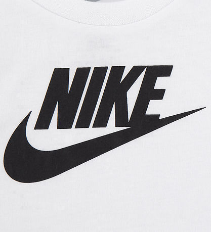 Nike Stuttermabolur - Hvítt