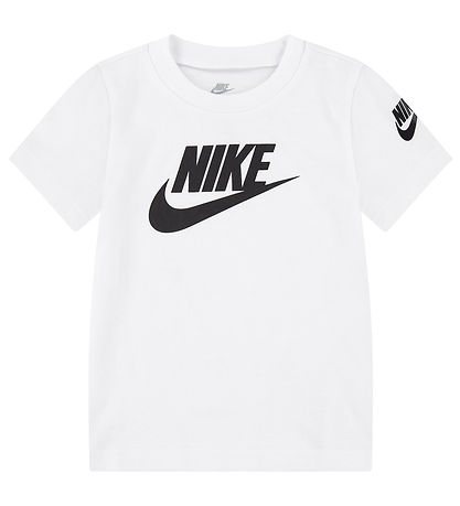Nike Stuttermabolur - Hvítt