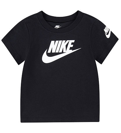 Nike Stuttermabolur - Svart