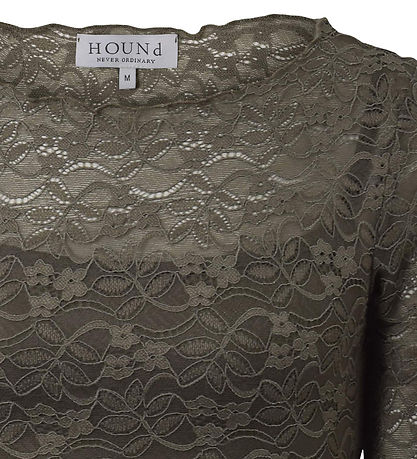 Hound Bluse - Lace Top - Army Green