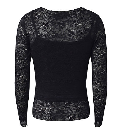 Hound Blússa - Lace Efst - Black