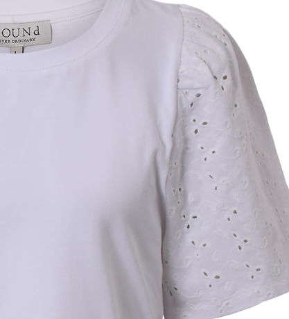 Hound T-paita - puhvihihainen Toppi - White
