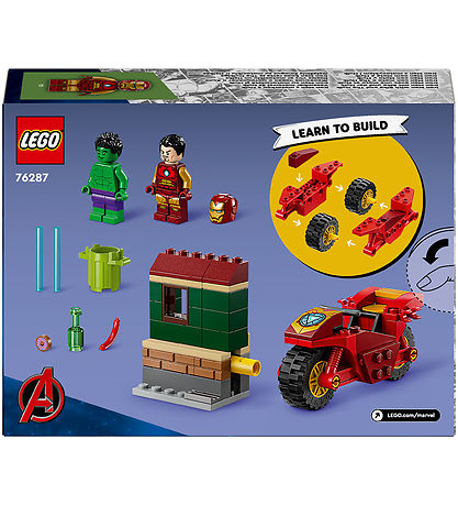 LEGO® Marvel Iron Man with Bike and The Hulk 76287