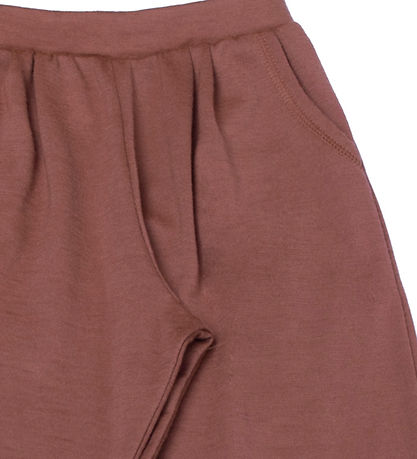 Joha Leggings - Wool - Red/Brown