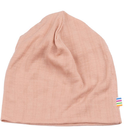 Joha Beanie - Wool/Silk - 2-layer - Peach