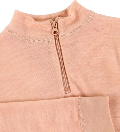 Joha Blouse - Wool/Bamboo - Zipper - Peach