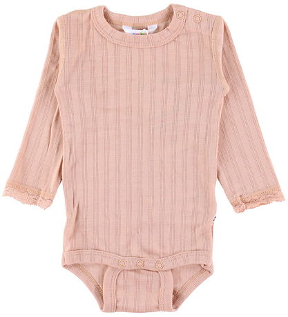 Joha Bodysuit L/æ - Wool/Silk - Peach