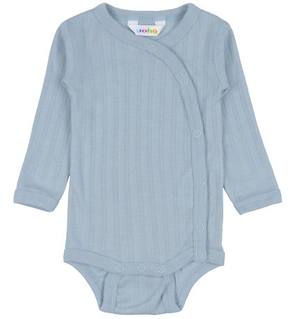 Joha Wikkelromper L/æ - Wol/Zijde - Dusty Blauw