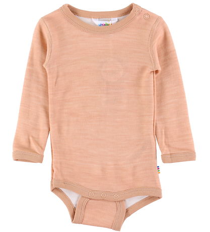 Joha Bodysuit L/æ - Wool/Bamboo - Peach