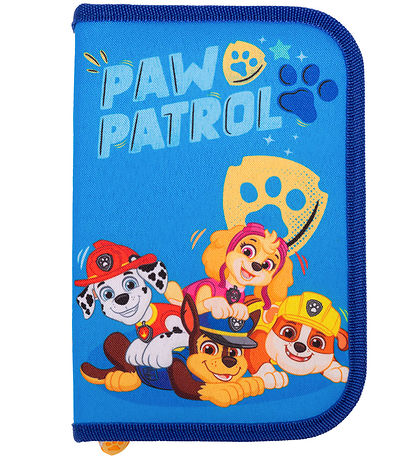 Paw Patrol Federmäppchen m. Inhalt - Blau m. Print