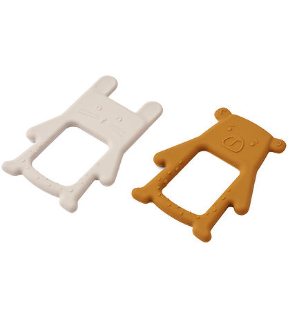 Liewood Beißspielzeug - Jonathan - 2er-Pack - Sandy/Golden Caram