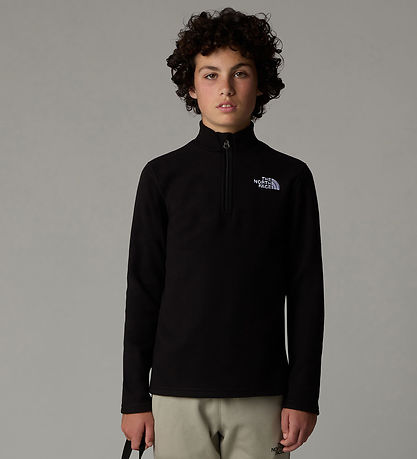 The North Face Fleece Jumper - Glacier - 1/4 Zip - Black