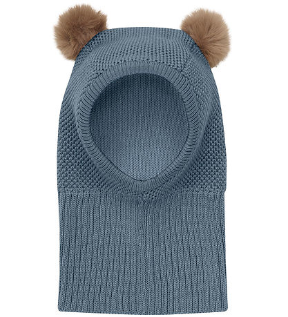 Huttelihut Balaclava - Wool/Cotton - Knitted - 2-layer - Stormy 