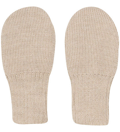 Huttelihut Mittens - Wool - Knitted - Cement
