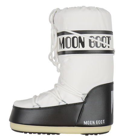 Moon Boot Kuldastígvél - Tákn Nælon - Svart/Hvítt