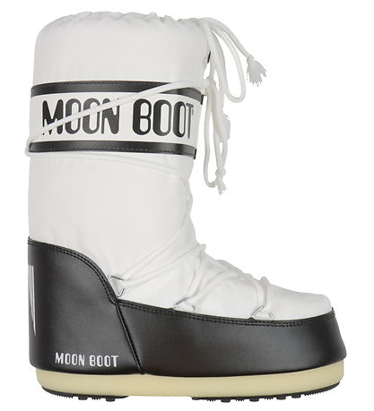 Moon Boot Kuldastígvél - Tákn Nælon - Svart/Hvítt