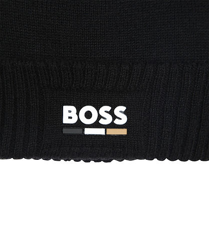 BOSS Beanie - Knitted - Black