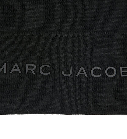 Little Marc Jacobs Beanie - Knitted - Black w. Print