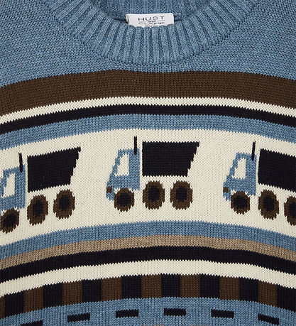 Hust and Claire Blouse - Knitted - Pelle - Ocean Melange w. Truc
