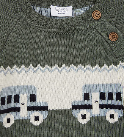 Hust and Claire Bluse - Strick - Palette - Pineneedle m. Autos