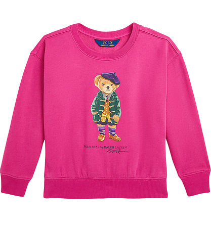 Sweat-shirt Polo Ralph Lauren - Rose av. Peluche