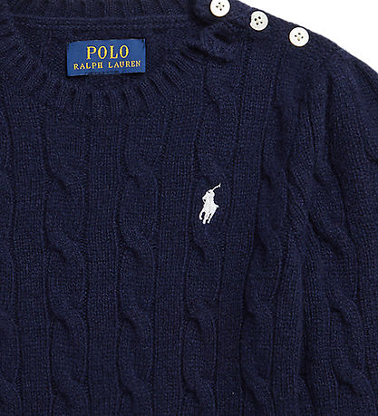 Polo Ralph Lauren Blússa - Ull - Dökkblátt