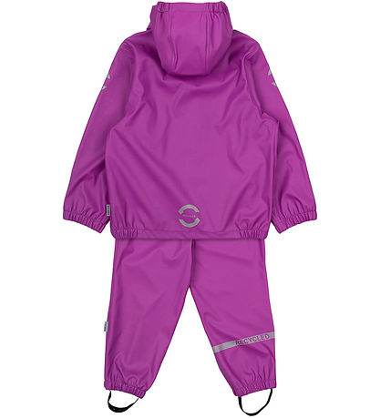 Mikk-Line Rainwear - PU - Recycled - Purple Cactus Flower