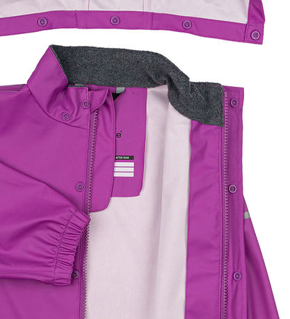 Mikk-Line Rainwear - PU - Recycled - Purple Cactus Flower