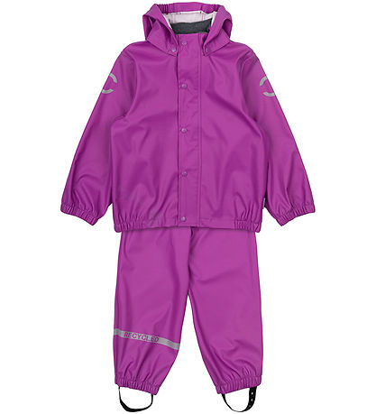 Mikk-Line Rainwear - PU - Recycled - Purple Cactus Flower