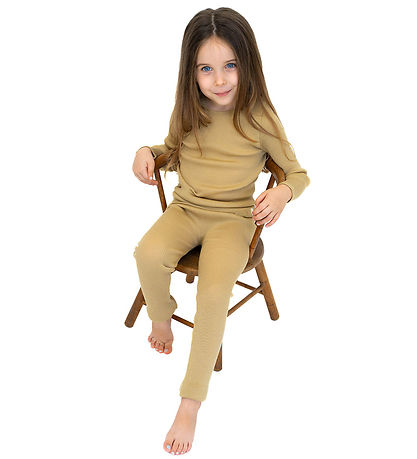 Minimalisma Leggings - Rib - Wool - Arona - Hay