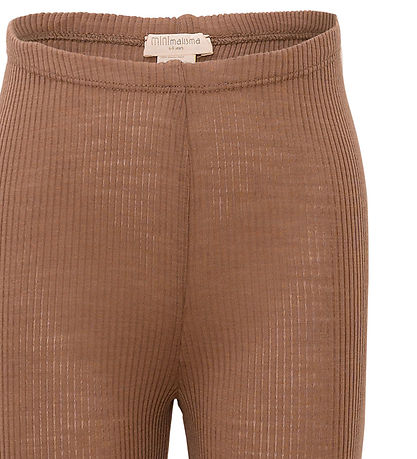 Minimalisma Leggings - Rib - Wool - Arona - Toffee