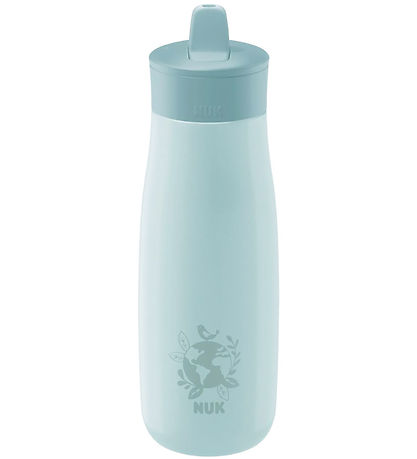 Nuk Vatnsflaska M. sogrör - Mini-Me Flip - 500 ml - Stál - Globe