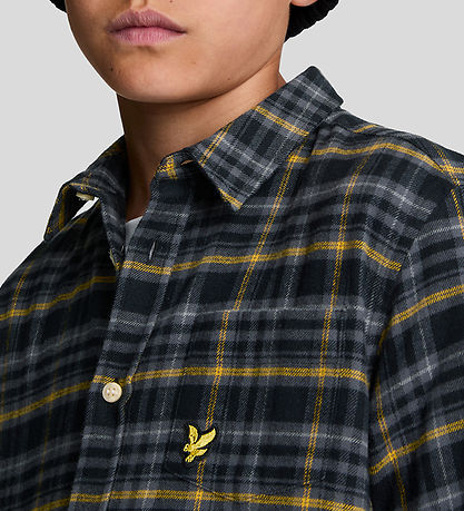 Lyle & Scott Shirt - Tartan - Jet Black