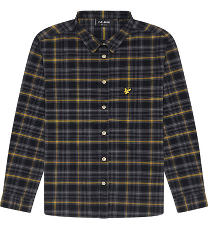 Lyle & Scott Shirt - Tartan - Jet Black