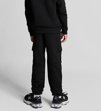 Lyle & Scott Sweatpants - Cuffed Cargo - Jet Black