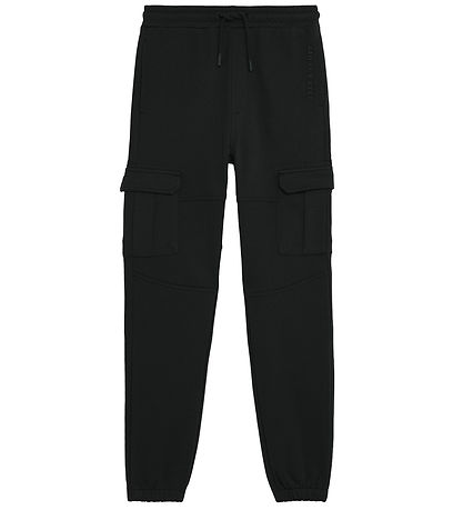 Lyle & Scott Sweatpants - Cuffed Cargo - Jet Black
