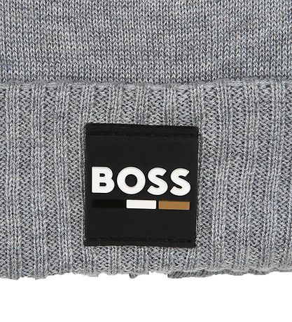 BOSS Beanie - Knitted - Grey Melange