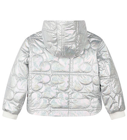 Billieblush Padded Jacket Pouf White Metallised KW HU