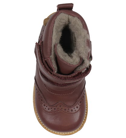 Pom Pom Vinterkängor - Broque Velcro Boot Tex - Deep Rouge m. F