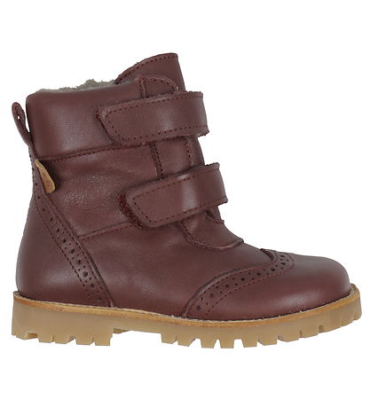 Pom Pom Vinterkängor - Broque Velcro Boot Tex - Deep Rouge m. F