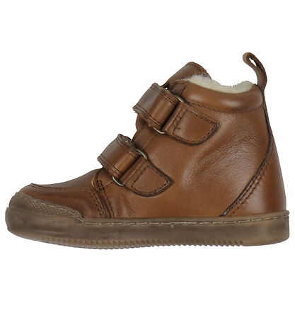 Pom Pom Vinterkängor - Sneakers Wool Byte - Dark Camel m. Foder