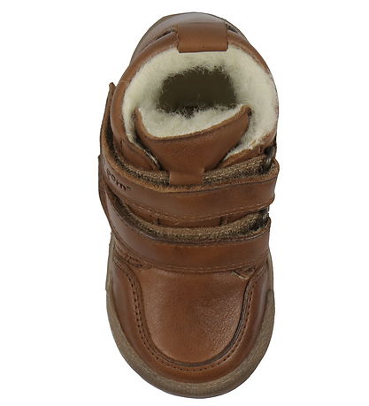 Pom Pom Vinterkängor - Sneakers Wool Byte - Dark Camel m. Foder