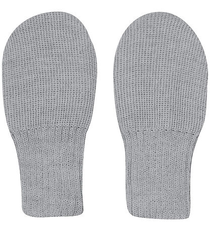 Huttelihut Mittens - Wool - Knitted - Medium+ Grey Melange
