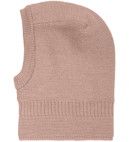 Huttelihut Balaclava - Wool/Cotton - Knitted - 2-layer - Mahogan