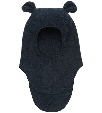 Huttelihut Balaclava - Wool fleece - Single Layer - Navy w. Ears
